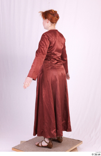  Photos Woman in Historical Dress 69 17th century a poses historical clothing red dress whole body 0004.jpg